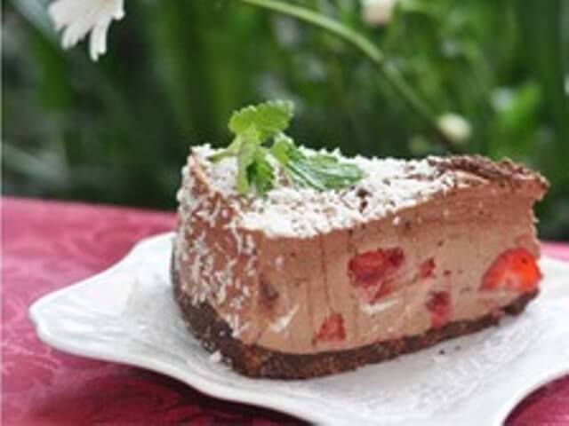 Strawberry Cheesecake with Chocolate Photo 1 Strawberry Cheesecake with Chocolate Photo 1