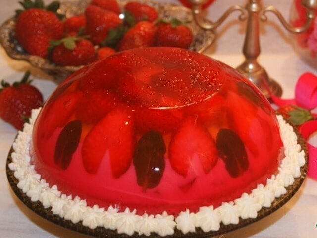 Strawberry Jelly Dome Cheesecake Photo 1 Strawberry Jelly Dome Cheesecake Photo 1