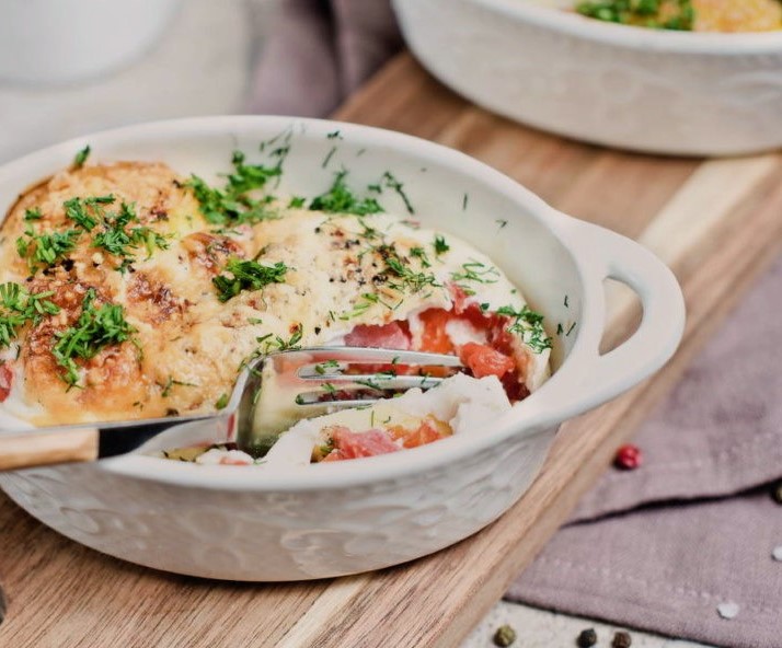 Baked Scrambled Eggs with Vegetables Photo 1 Baked Scrambled Eggs with Vegetables Photo 1