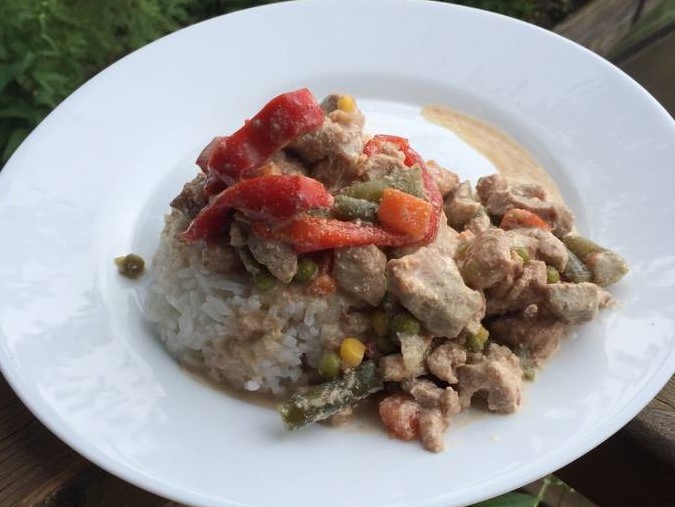 Turkey Recipe with Vegetables in a Creamy Sauce Photo 1 Turkey Recipe with Vegetables in a Creamy Sauce Photo 1