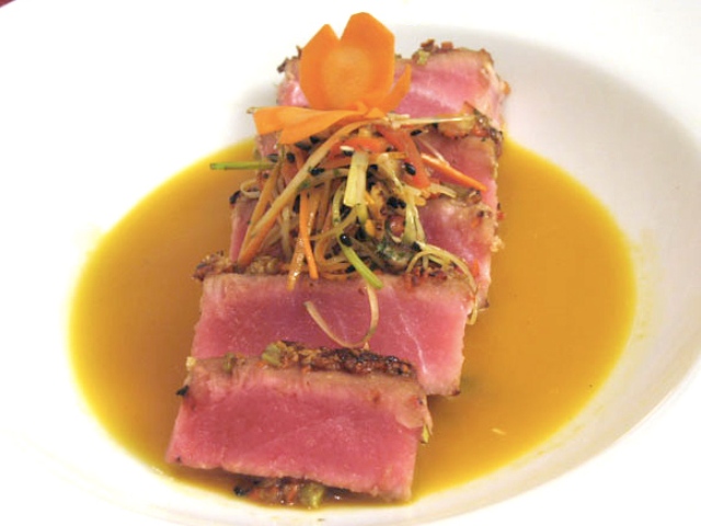 Carrot and Wasabi Crusted Yellowfin Tuna Photo 1 Carrot and Wasabi Crusted Yellowfin Tuna Photo 1