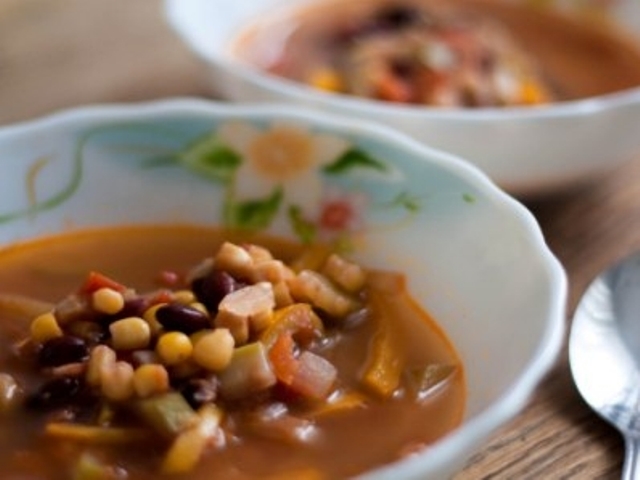 Mexican Style Vegan Soup Photo 1 Mexican Style Vegan Soup Photo 1