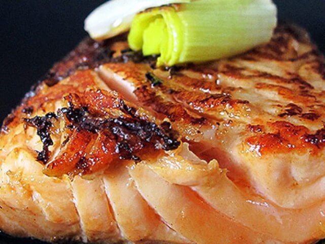 Soy-Ginger Salmon with Roasted Leeks Photo 1 Soy-Ginger Salmon with Roasted Leeks Photo 1
