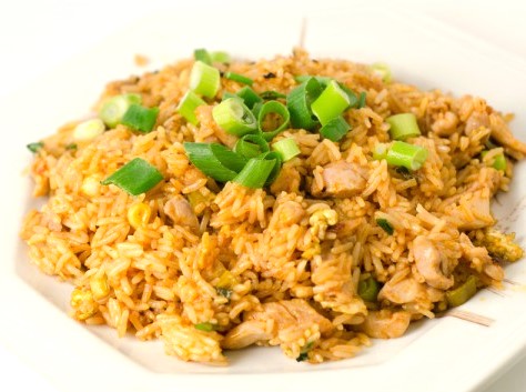 Rice with Chicken Fillet, Carrot and Onion Photo 1 Rice with Chicken Fillet, Carrot and Onion Photo 1