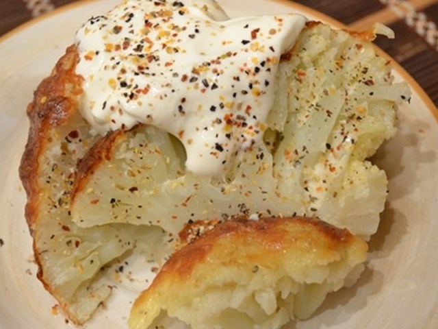 The Whole Cauliflower in the Oven Photo 1 The Whole Cauliflower in the Oven Photo 1