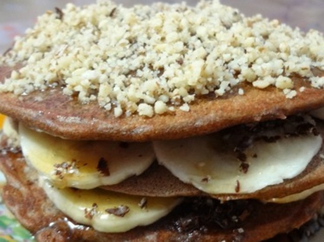 Chocolate Pancakes with Banana Photo 1 Chocolate Pancakes with Banana Photo 1