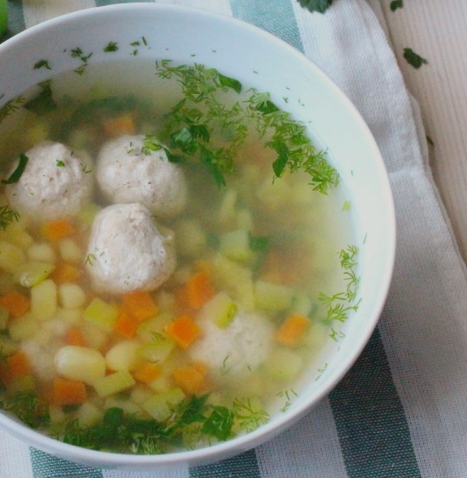 Vegetable Soup with Turkey Meatballs in a Slow Cooker Photo 1 Vegetable Soup with Turkey Meatballs in a Slow Cooker Photo 1