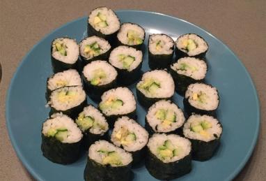 Cucumber and Avocado Sushi Photo 1