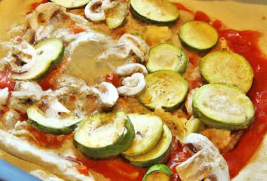 Vegan Roasted Vegetable Pizza Photo 1