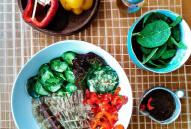 Vegan Rainbow Salad with Sesame Ginger Dressing Photo 1