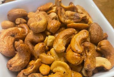 Air Fryer Lemon Pepper Roasted Cashews Photo 1