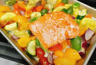 Sheet Pan Salmon and Veggies Photo 1