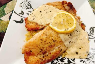 Tilapia with Lemon-Boursin Cream Sauce Photo 1