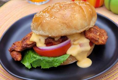 Spicy Chicken Burger with Beer Cheese Sauce Photo 1