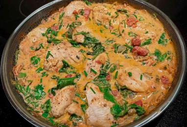 One-Pan Creamy Chicken and Spinach Photo 1