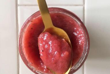 Rosy Strawberry Rhubarb Applesauce Photo 1