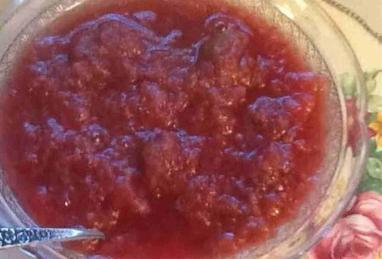 Slow-Cooker Apple Raspberry Sauce Photo 1