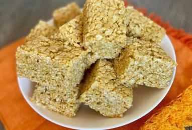 Pumpkin Spice Rice Krispie Treats Photo 1