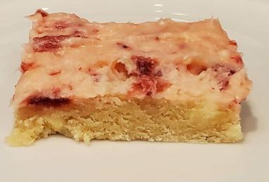 Strawberry White Chocolate Cookie Bars Photo 1