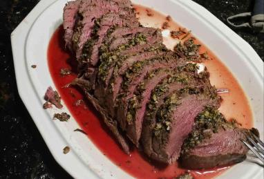 Herb and Garlic Roast Tenderloin with Creamy Horseradish Sauce Photo 1