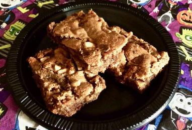 Leftover Halloween Candy Bar Blondies Photo 1