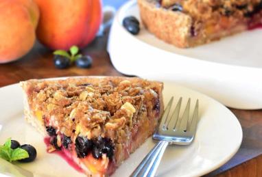 Peach-Blueberry Streusel Tart Photo 1