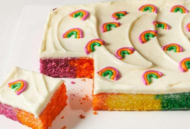 Rainbow Sheet Cake Photo 1