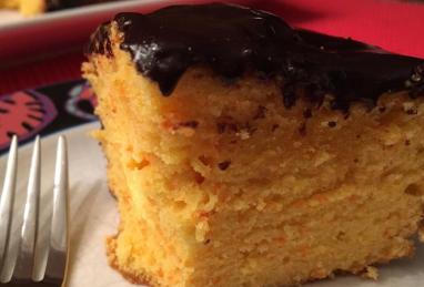 Brazilian-Style Carrot Cake with Chocolate Sauce Photo 1