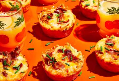 Hash Brown and Bacon Omelet Cups Photo 1