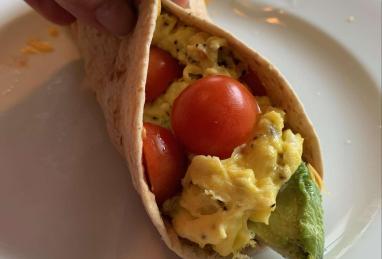 Avocado and Egg Breakfast Burrito Photo 1