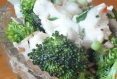 Zesty Broccoli and Cauliflower Salad Photo 1