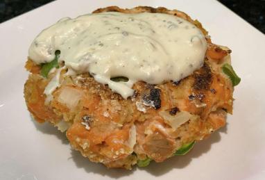 Salmon Burgers with Lemon Basil Mayo Photo 1