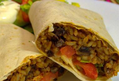 Black Bean and Rice Burritos Photo 1