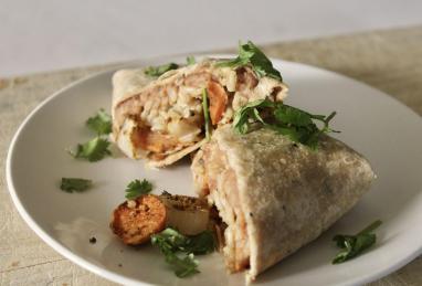 Vegan Sweet Potato and Bean Burritos Photo 1