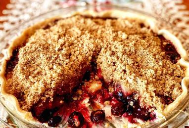 Cherry Crumble Pie with Frozen Cherries Photo 1