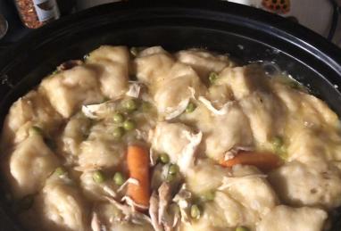 Healthier Slow Cooker Chicken and Dumplings Photo 1