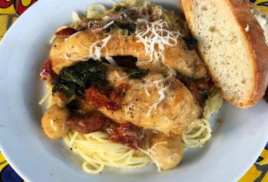 Instant Pot Creamy Chicken Marsala Florentine Photo 1