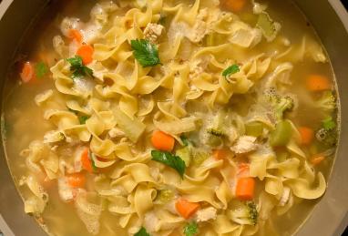 Chicken Noodle Soup with Egg Noodles Photo 1