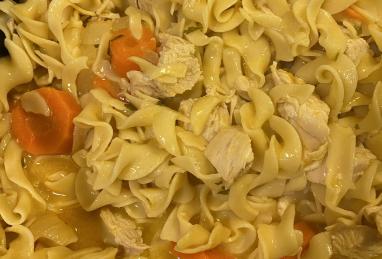 Creamy Buffalo Chicken Noodle Soup Photo 1