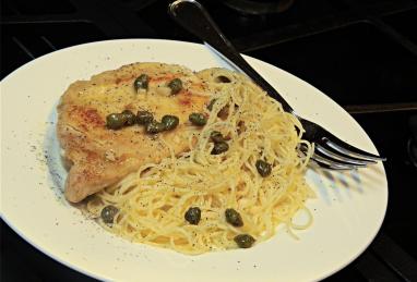 Chicken Piccata with Angel Hair Pasta Photo 1