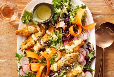 Crispy Chicken Salad with Yummy Honey Mustard Dressing Photo 1