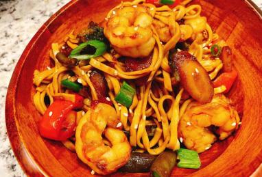 Teriyaki Shrimp Noodles Photo 1