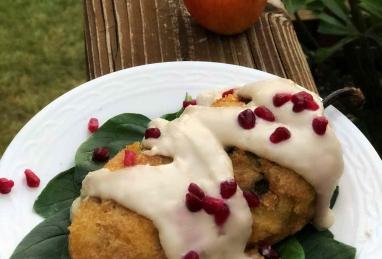 Squash Blossom Chile Relleno with Walnut Cream Sauce Photo 1