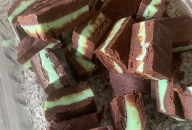 Layered Mint Chocolate Fudge Photo 1