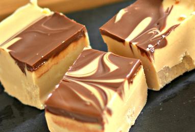 Microwave Peanut Butter Chocolate Swirl Fudge Photo 1