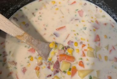 Potato, Bacon, and Corn Chowder Photo 1