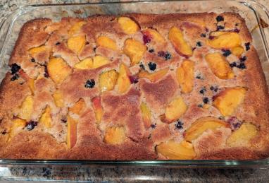 Peach and Blackberry Cobbler Photo 1