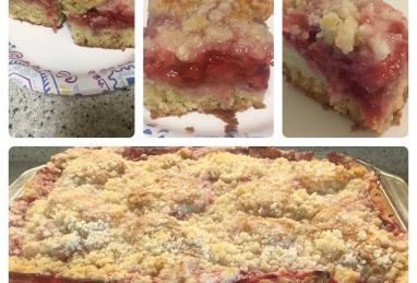 Strawberry Rhubarb Coffee Cake Photo 1