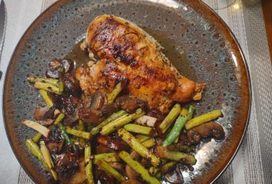 Chicken, Asparagus, and Mushroom Skillet Photo 1