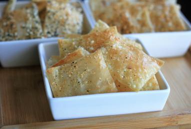 Truffle-Parmesan Phyllo Crackers Photo 1